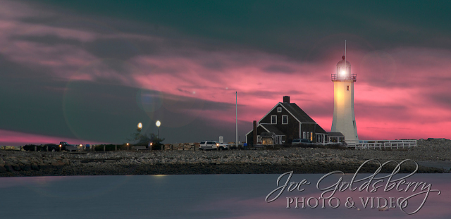 Scituate Light in all her glory. Is that orb a ghost from maritime past? 