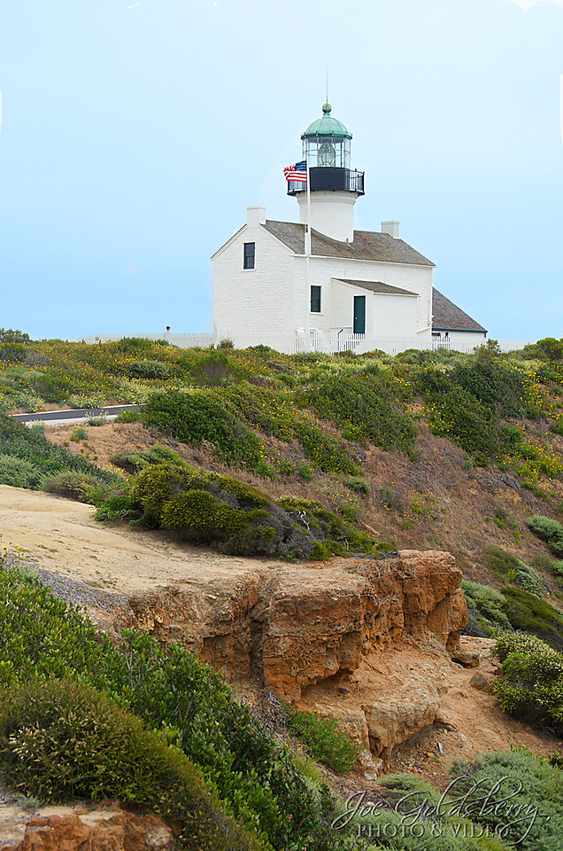 Old Point Loma Lighthouse in San Diego, California is easy to access and marvel at. 