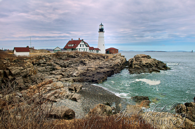 Portland Head Light sits in Cape Elizabeth, Maine. She's another lighthouse with many great angles to view her from. 